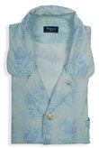 Lyocell fabric pajamas floreal light blue Ponente Finamore 1925 - Size : 52
