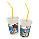 Bicchieri con cannuccia Toy Story 12pz