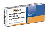 Ibuprofene RatioPharm 400mg 12 Compresse Rivestite