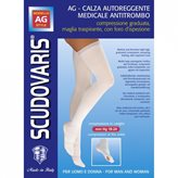 Scudovaris AG Calza Autoreggente Medicale Antitrombo Colore Bianco Taglia M 4