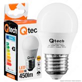 Qtech Lampadina LED E27 6W MiniGlobo G45 - Colore : Bianco Naturale