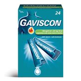 Rb Gaviscon 500+267mg/10ml Sospensione Orale Trattamento Sintomatico Del Bruciore Di Stomaco Occasionale Aroma Menta 24 Bustine