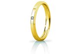 Fede Nuziale Unoaerre Hydra Slim con diamante Oro Giallo Brillanti Promesse - Misura anello : 8