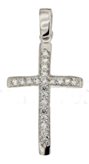 Croce da donna in Oro Bianco 803321712503