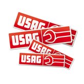 USAG sticker - horizontal - dimensions : 20x5,2