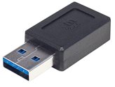 Adattatore USB-A 2.0 maschio a USB-C™ femmina Nero