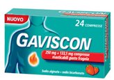 Gaviscon 250mg + 133,5mg Gusto Fragola 24 Compresse Masticabili