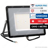 V-Tac PRO VT-106 Faro LED SMD 100W High Lumens Ultrasottile Chip Samsung da Esterno Colore Nero - SKU 766 / 767 - Colore : Bianco Naturale