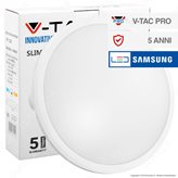 V-Tac PRO VT-12 Plafoniera LED 12W Forma Circolare Colore Bianco Chip Samsung - SKU 820