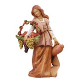 Statuine Presepe: Pastorella con cesto di frutta 12 cm Fontanini 1078