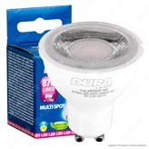 Duralamp Multi Spot Lampadina LED GU10 9W Faretto Spotlight 50° - Colore : Bianco Naturale