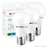 V-Tac VT-2055 Super Saver Pack Confezione 3 Lampadine LED E27 5W Bulb A55 - SKU 7267 ⭐️PROMO 3X2⭐️