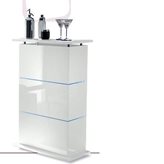 Mobile bar con Led contenitore laccato lucido Design moderno da Soggiorno