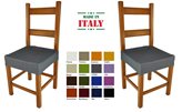 Italiano coppia di copri SEDUTA per SEDIA - Colore / Disegno : BLUETTE
