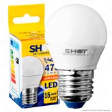 Bot Lighting Shot Lampadina LED E27 5,4W MiniGlobo G45 - Colore : Bianco Caldo