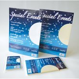 Carta metallizzata Special Events Favini - 120 g/m2 - bianco - A690154 (conf.20)
