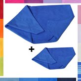 Asciugamani in microfibra, salviette SPORT E VIAGGIO - Colore / Disegno : AZZURRO, Taglia / Dimensione : 95x175 cm.