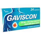 Gaviscon 250+133,5mg Gusto Menta 24 Compresse Masticabili