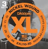 D'ADDARIO EXL110 3D PACK – 3 SET