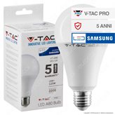 V-Tac PRO VT-298 Lampadina LED E27 18W Bulb A80 Chip Samsung - SKU 126 / 127 - Colore : Bianco Naturale