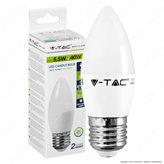 V-Tac VT-1821 Lampadina LED E27 5,5W Candela - SKU 43421 / 43431 / 43441 - Colore : Bianco Caldo