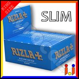 Cartine Rizla Blu King Size Slim Lunghe - Scatola da 50 Libretti