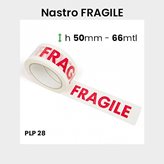 Nastro adesivo "FRAGILE" 36 rotoli 50/66 PLP 28