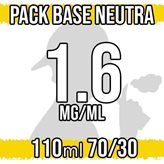 Base Neutra 70VG 30PG con Nicotina 1.6 mg/ml - 110ml