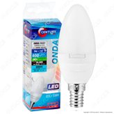 Century Onda Frost Lampadina LED E14 5W Candela - Colore : Bianco Caldo