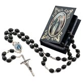 Wooden Miraculous Virgin Rosary and Book Case