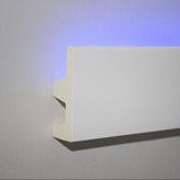 Profilo cornice strip Led illuminazione indiretta soffusa veletta a soffitto parete incasso o esterno cartongesso verniciabile
