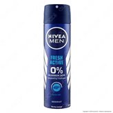 Nivea Men Deodorante Spray Fresh Active Protettivo Senza Sali d'Alluminio - Flacone da 150ml