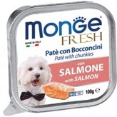 Monge Dog Fresh Paté e Bocconcini con Salmone 100 g - Peso : 100g