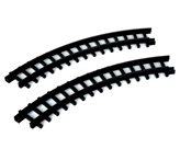 Lemax 2pc curved track for christmas express
