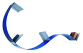 Mensola flessibile Flexa componibile in metacrilato - Colorazione : Satinato