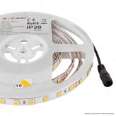 V-Tac VT-5050-60 Striscia LED Flessibile 50W SMD Monocolore 60 LED/metro 24V - Bobina da 5 metri - SKU 212431