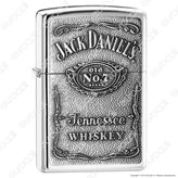 Accendino Zippo Mod. 250JD-427 Jack Daniels® Placca - Ricaricabile Antivento