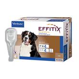 EFFITIX XLARGE 40/60 KG (4 pipette) - Efficace contro pulci, zecche e flebotomi