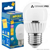 Imperia Ceramic Pro Lampadina LED E27 9W MiniGlobo G45 - Colore : Bianco Freddo
