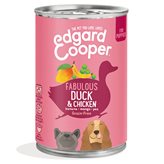 Edgard &amp; Cooper Umido per Puppy Anatra e Pollo con Banana Mango e Piselli 400g