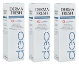 3x Dermafresh Alfa Latte - Deodorante per Pelli Allergiche da 100ml - Promo Pack