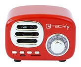 Radio Speaker Bluetooth Wireless, Design Radio Classico, rosso