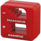 Screwdrivers magnetizer/demagnetizer 52x50x28.5mm - Dimensions : 52 x 50 x 28.5 mm// Material : ABS// Packaging type : Blister