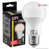 Life Lampadina LED E27 11W Bulb A60 per Usi Intensivi - mod. 39.924011 - Colore : Bianco Freddo