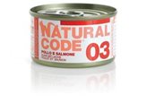 Natural Code 03 Pollo e Salmone 85g umido gatto - Formato : 24 x 85g