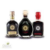 Tris Balsamic Vinegar of Modena PGI Due Vittorie - Oro Argento Famiglia 250 ml x 3