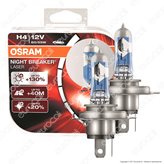 Osram Night Breaker Laser - 2 Lampadine H4