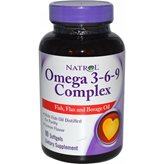 Natrol Omega 3-6-9 Complex, 1200mg - 90 softgels