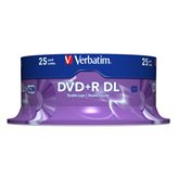Verbatim DVD+R Dual Layer 8X DL 8,5GB cake Vergini Vuoti dvd +R Double Originali Box Print Stampabili Inkjet Printable 43667