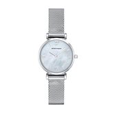 Emporio armani ar1955 orologio da donna, argento